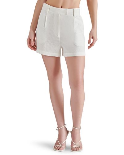 Steve Madden Imelda Linen Blend Shorts - White