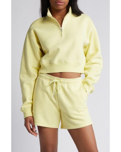 BP. Quarter Zip Sweatshirt - Yellow