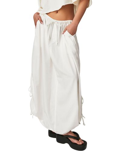 Free People Picture Perfect Parachute Maxi Skirt - White