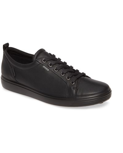  ECCO womens Soft 7 Wedge Gore-tex Slip on Sneaker,  Black/Black, 5-5.5 US