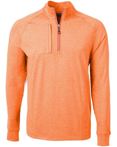 Cutter & Buck Quarter Zip Pullover - Orange