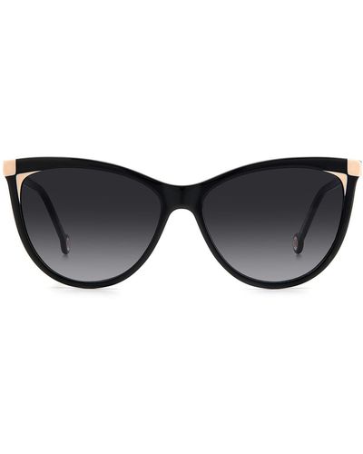Carolina Herrera 57mm Cat Eye Sunglasses - Black