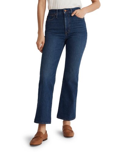 Madewell The Perfect Vintage High Waist Crop Flare Jeans - Blue