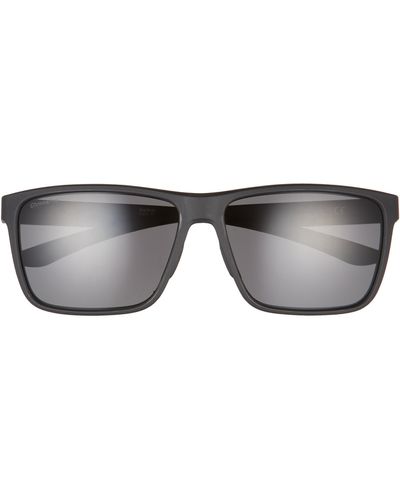 Smith Riptide 61mm Polarized Sport Square Sunglasses - Gray