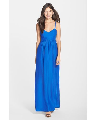 Felicity & Coco Woven Maxi Dress - Blue