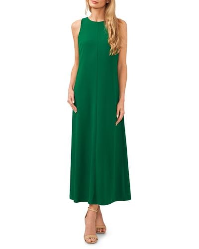 Cece Bow Back Sleeveless Maxi Dress - Green