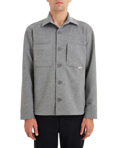SealSkinz Plumstead Water Repellent Knit Shirt Jacket - Gray