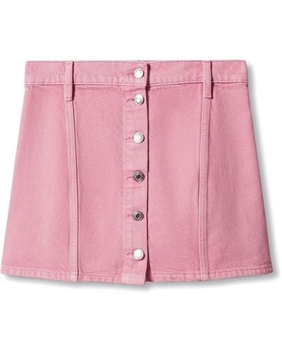 Mango Denim Miniskirt - Pink