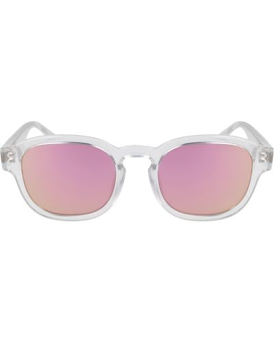 Converse Fluidity 50mm Round Sunglasses - Pink