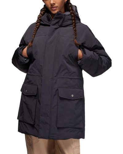 Nike Storm-fit Water Resistant Hooded Down Parka - Black