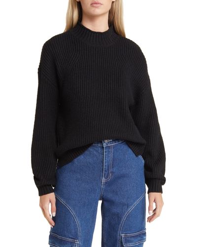BP. Mock Neck Sweater - Black