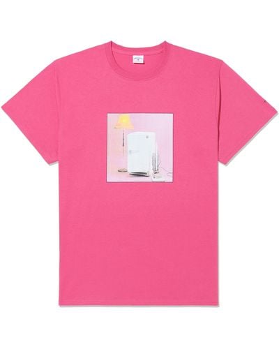 Noah X The Cure 'three Imaginary Boys' Cotton Graphic T-shirt - Pink