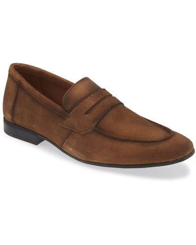 Nordstrom Knox Flexible Penny Loafer - Brown