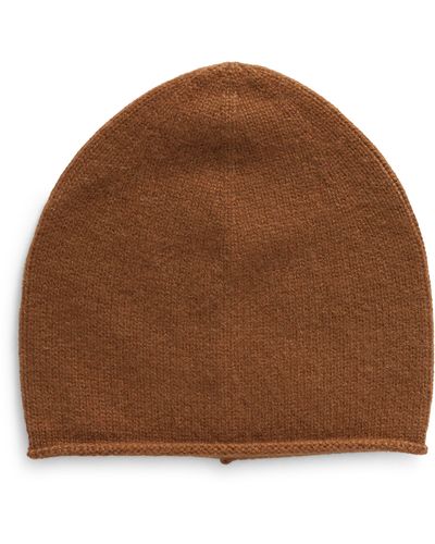 Vince Boiled Cashmere Chunky Knit Beanie - Brown