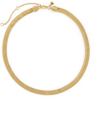 Madewell Chunky Herringbone Chain Necklace - Metallic