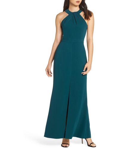Harlyn Halter Gown - Green