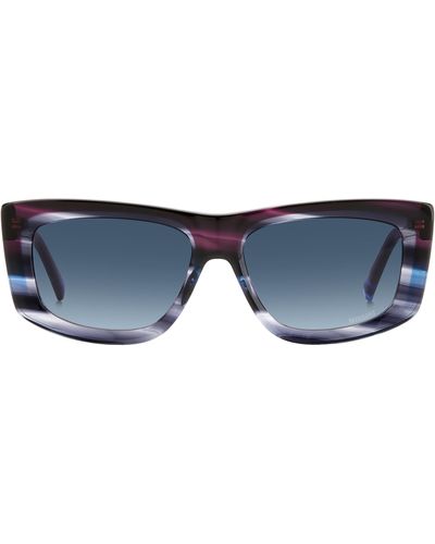 Missoni 60mm Gradient Rectangular Sunglasses - Blue