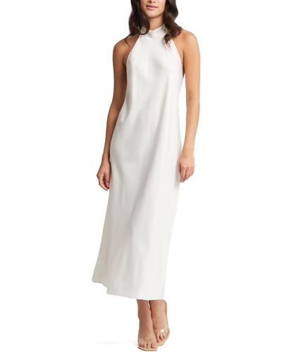 Rya Collection Charming Halter Nightgown - White