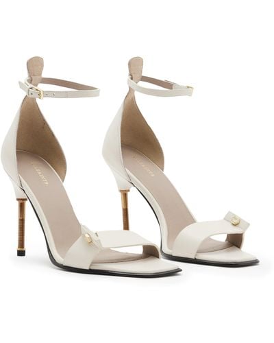 AllSaints Betty Ankle Strap Sandal - White