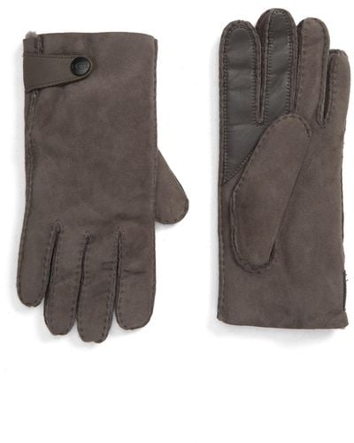 UGG ugg(r) Genuine Shearling Lined Leather Tech Gloves - Multicolor