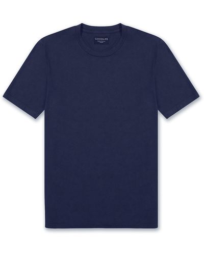 Goodlife Supima Blend Classic Crew T-shirt - Blue