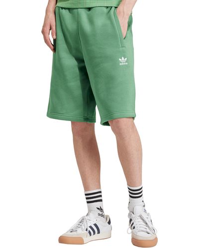 adidas Originals Trefoil Essentials Sweat Shorts - Green