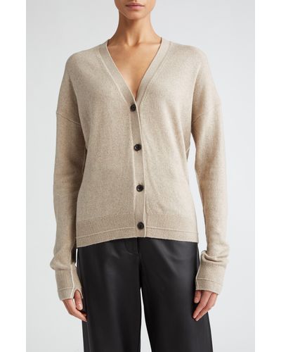 Maria McManus Featherweight Organic Cotton & Recycled Cashmere Blend Cardigan - Natural