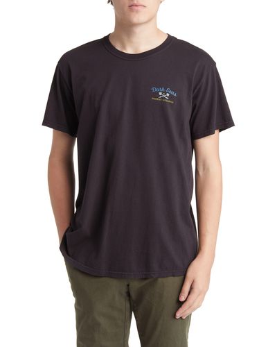 Dark Seas Tentacles Cotton Graphic T-shirt - Black