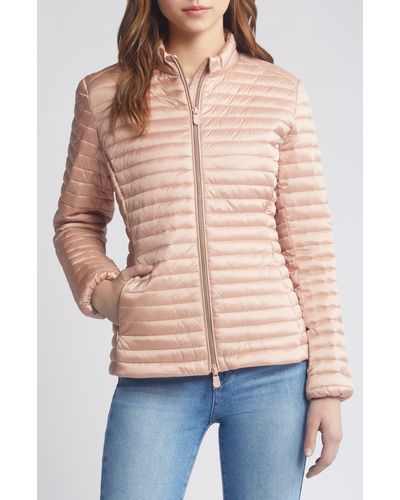Save The Duck Andreina Water Resistant Puffer Jacket - Natural
