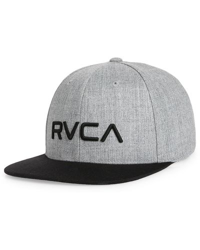 RVCA Twill Snapback Ii Baseball Cap - Gray