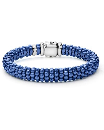 Lagos Blue Caviar Ceramic Rope Bracelet