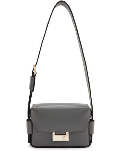AllSaints Frankie Leather Crossbody Bag - Black