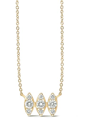 Dana Rebecca Sophia Ryan Diamond Marquise Pendant Necklace - White
