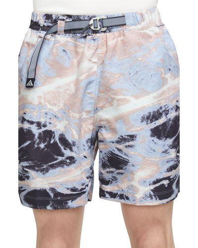 Nike Acg Water Repellent Trail Shorts - Blue