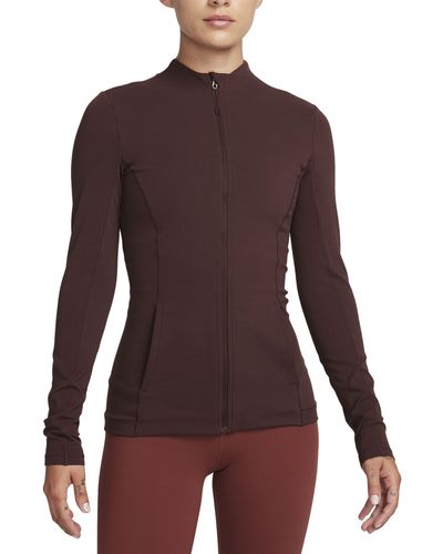 Nike Yoga Dri-fit Luxe Fitted Jacket - Purple