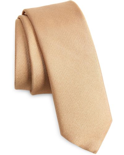 BOSS Silk Blend Tie - Natural