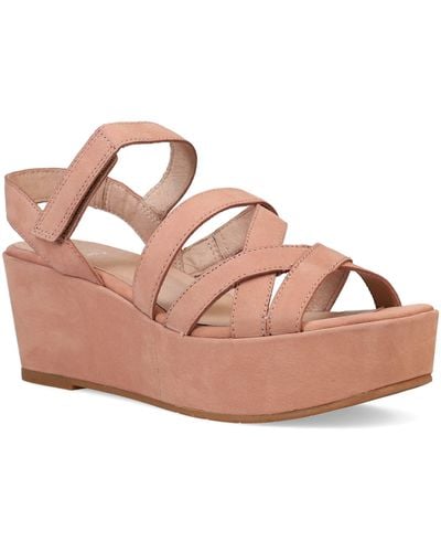 Eileen Fisher Mazy Slingback Platform Wedge Sandal - Pink