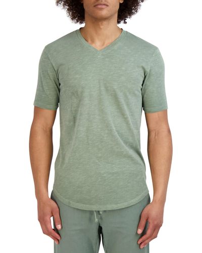 Goodlife Sunfaded Slub Cotton T-shirt - Green