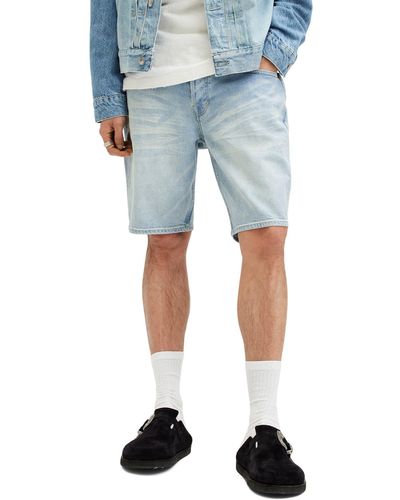 AllSaints Switch Denim Shorts - Blue
