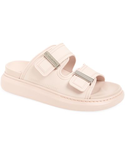 Alexander McQueen Two-band Rubber Slides - Pink