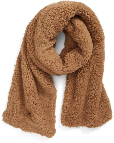 UGG ugg(r) Oversize Faux Shearling Scarf - Brown