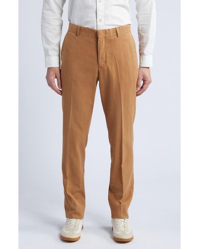 Nordstrom Trim Fit Flat Front Lyocell Blend Chinos - Multicolor