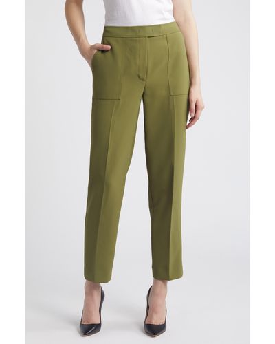 Anne Klein Patch Pocket Pants - Green