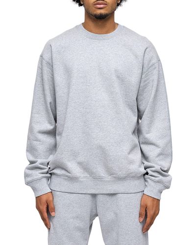 Reigning Champ Midweight Terry Relaxed Crewneck Sweatshirt - Gray