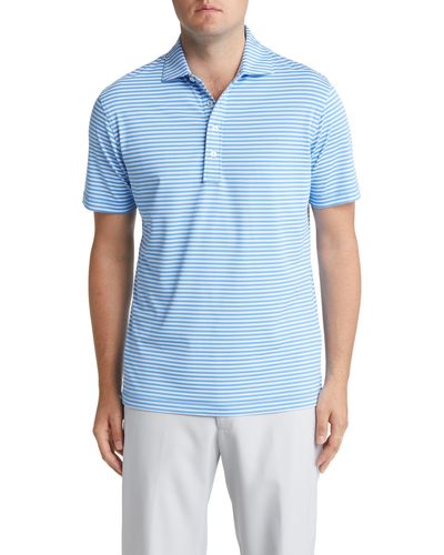 Peter Millar Crown Crafted Hart Performance Jersey Polo - Blue