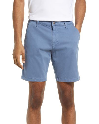 Mavi Noah Stretch Flat Front Shorts - Blue