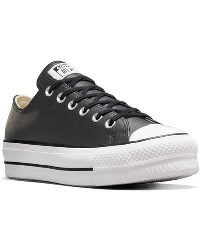Converse Chuck Taylor All Star Lift Low Top Leather Sneaker - White