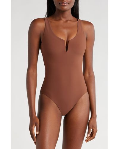 Bondi Born Verity Underwire One-piece Swimsuit - Brown
