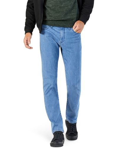 34 Heritage Courage Straight Leg Stretch Jeans - Blue