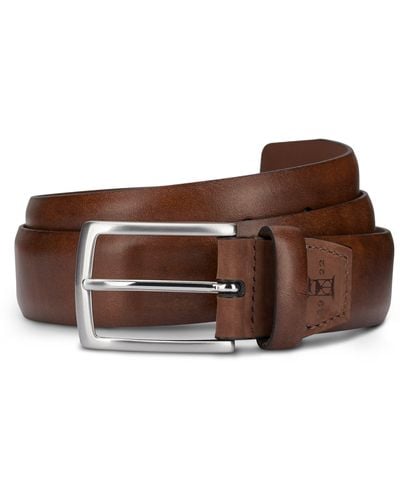Allen Edmonds Glass Avenue Leather Belt - Brown